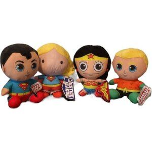 DC Comics Justice League Aquaman Superman Wonder Woman Super Girl Plush Toys